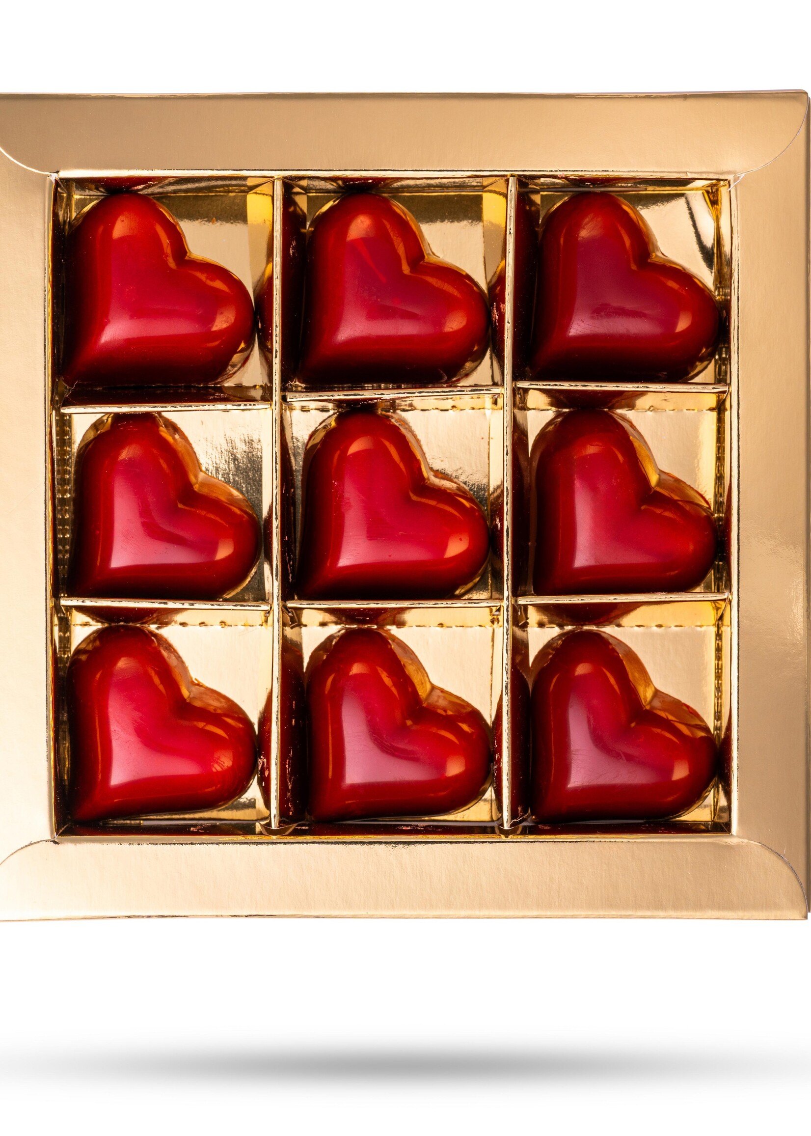 Teddy en Coco chocolade Hart bonbons - 9 stuks