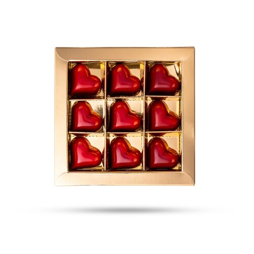 Teddy en Coco chocolade Hart bonbons - 9 stuks