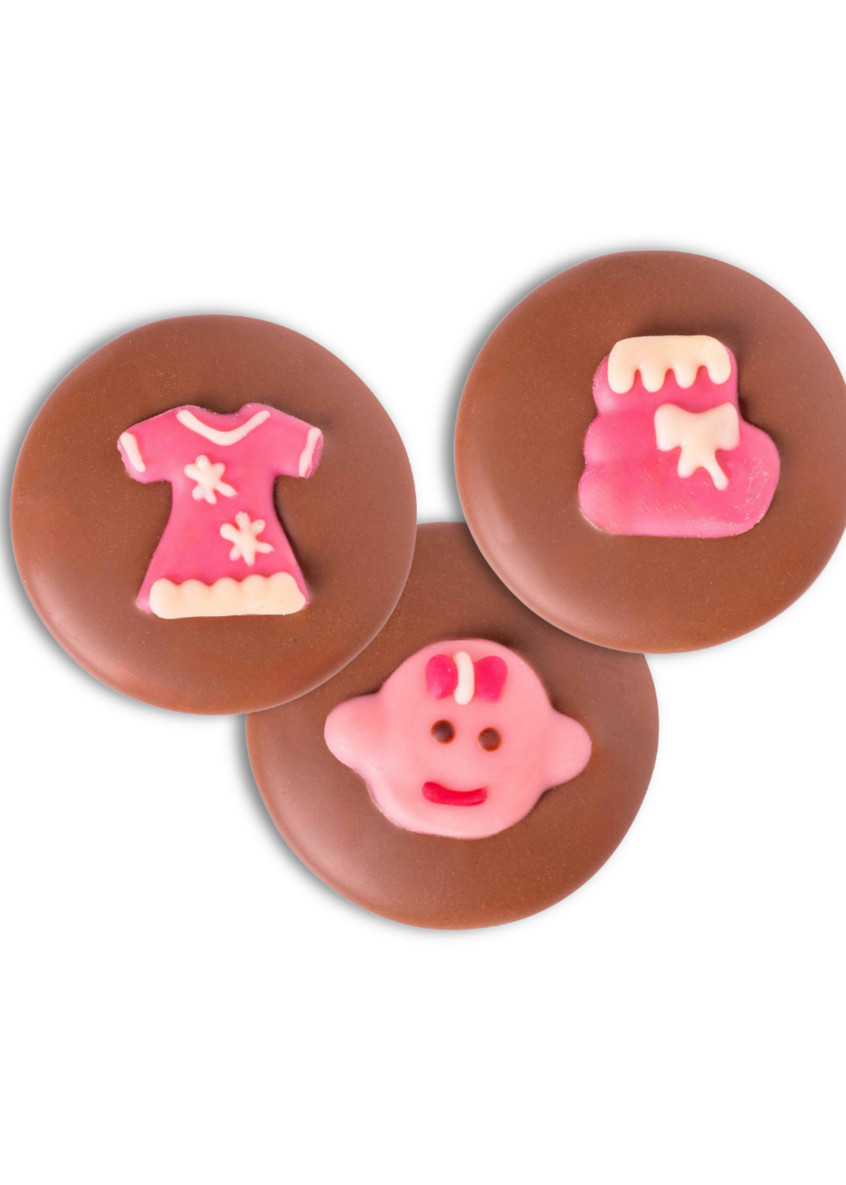 Teddy en Coco chocolade Geboorte flikken meisje