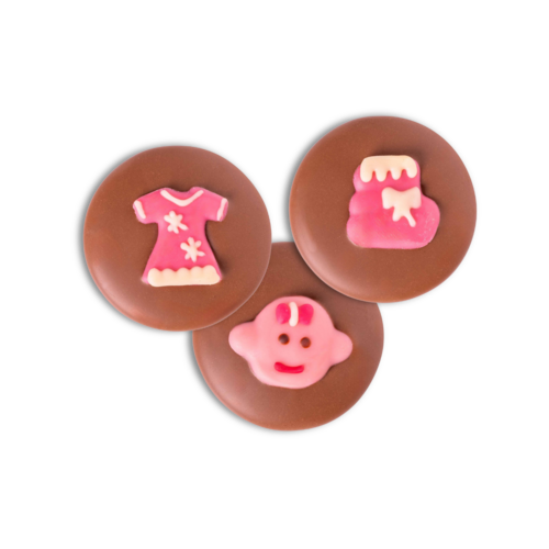 Teddy en Coco chocolade Geboorte flikken meisje