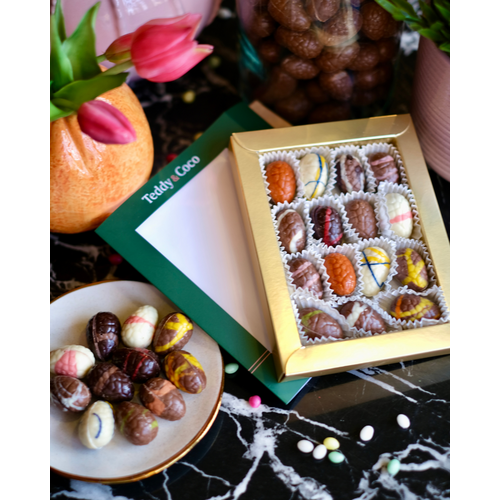 Teddy en Coco chocolade Brievenbus-chocolade paaseitjes