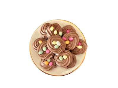 Teddy en Coco chocolade Handgespoten chocolade nestjes