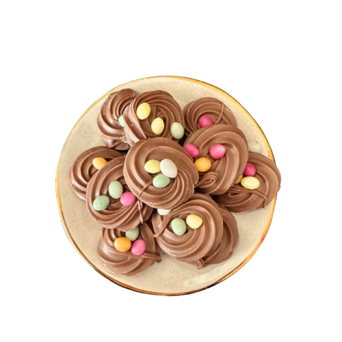 Teddy en Coco chocolade Handgespoten chocolade nestjes - 300 gram