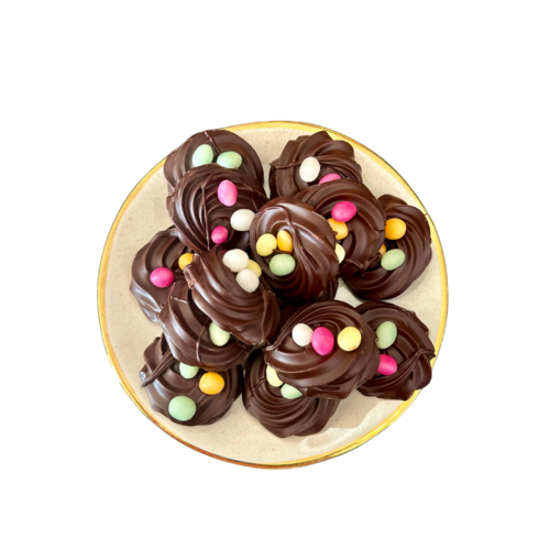 Teddy en Coco chocolade Handgespoten chocolade nestjes - 300 gram