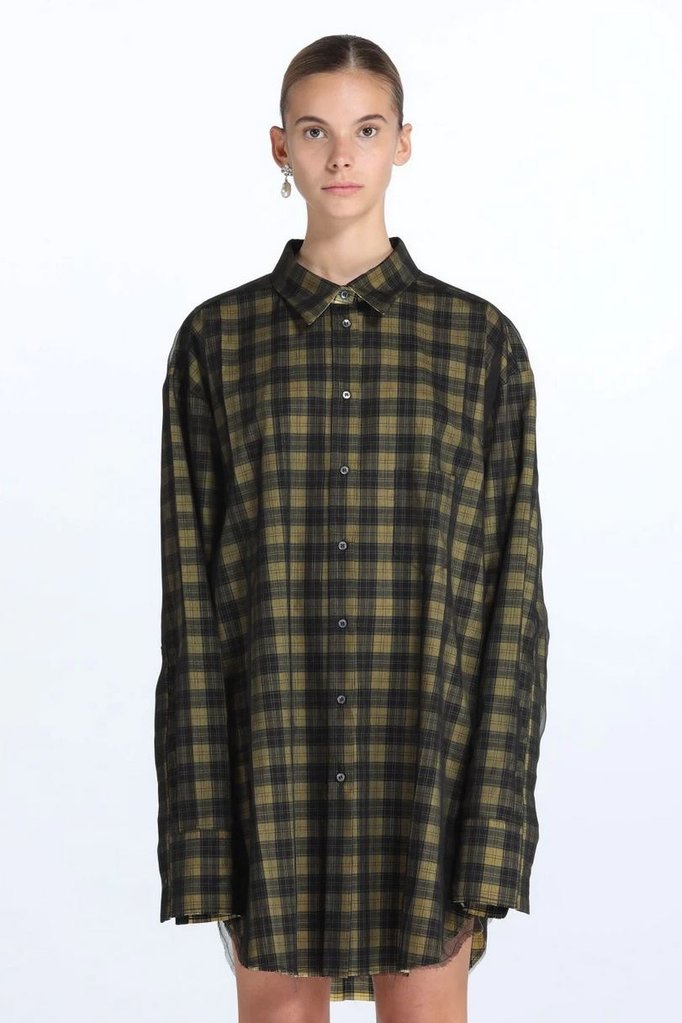 N°21 Oversized Checked Shirt