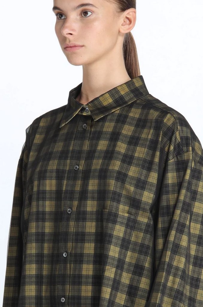 N°21 Oversized Checked Shirt