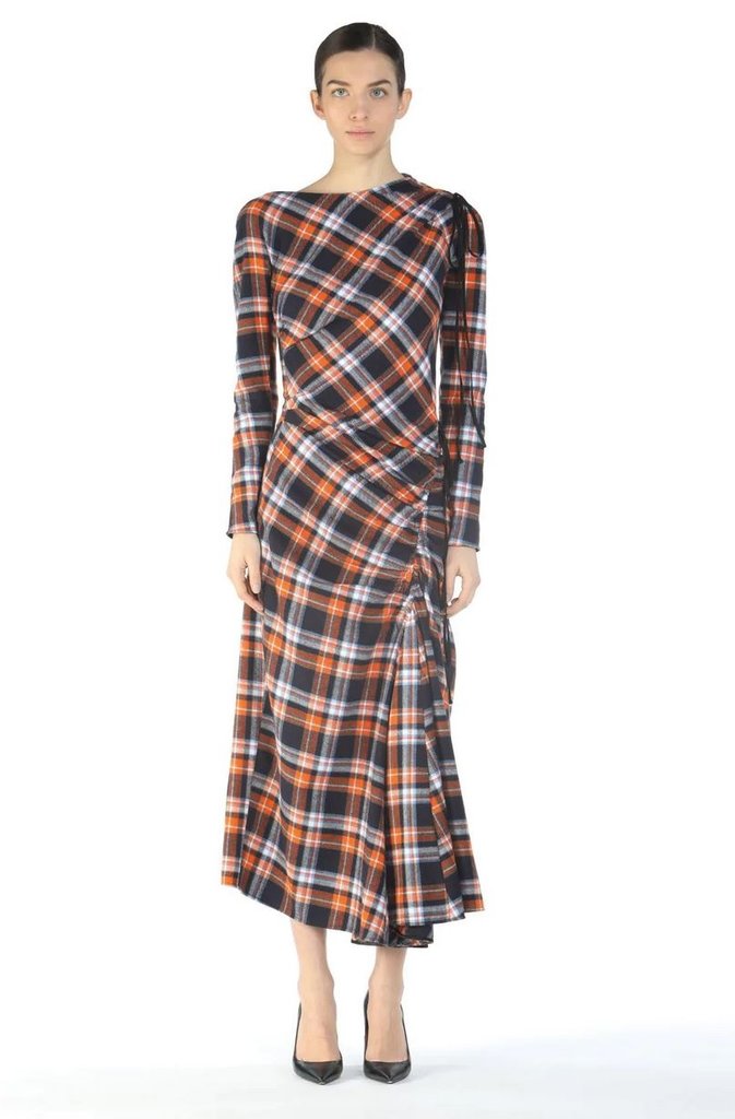 N°21 Checked Ruched Dress