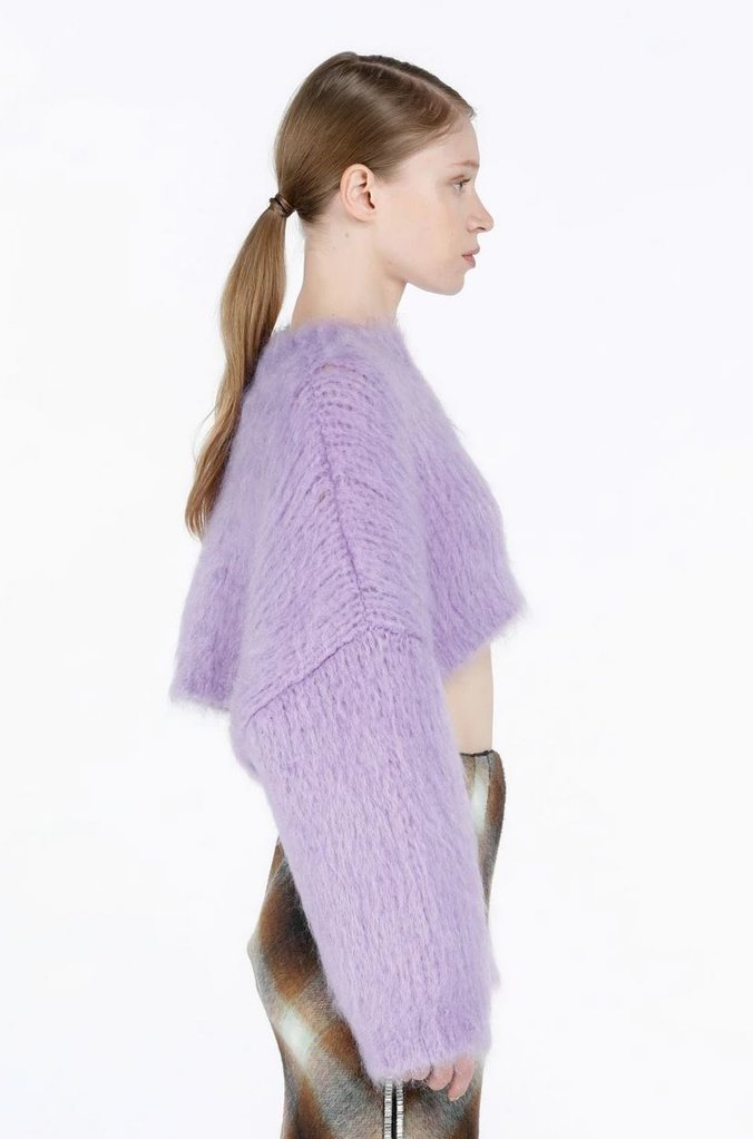 N°21 Fluffy Cropped Sweater