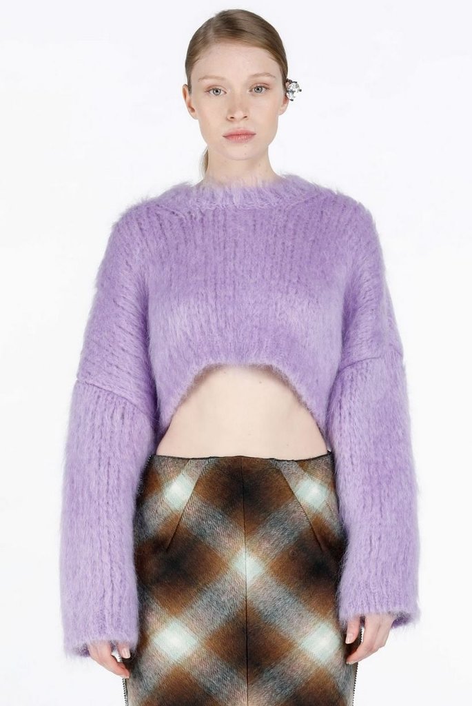 N°21 Fluffy Cropped Sweater