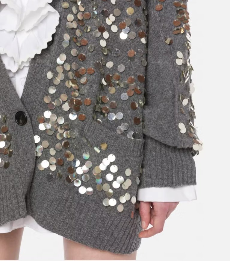 Cardigan with sequins