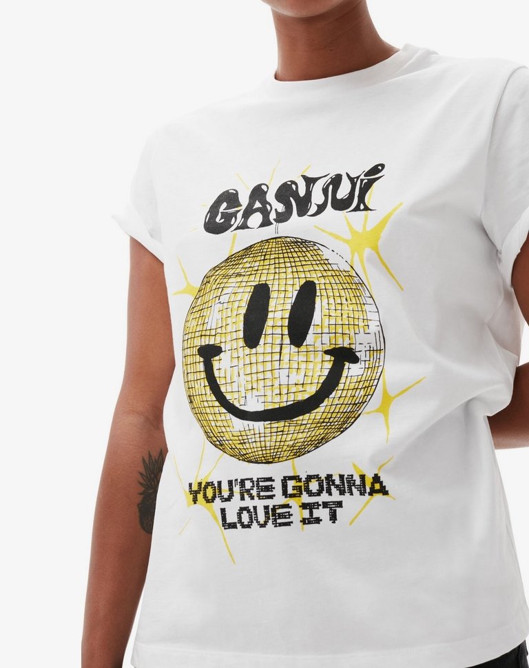 GANNI Smiley Relaxed T-shirt