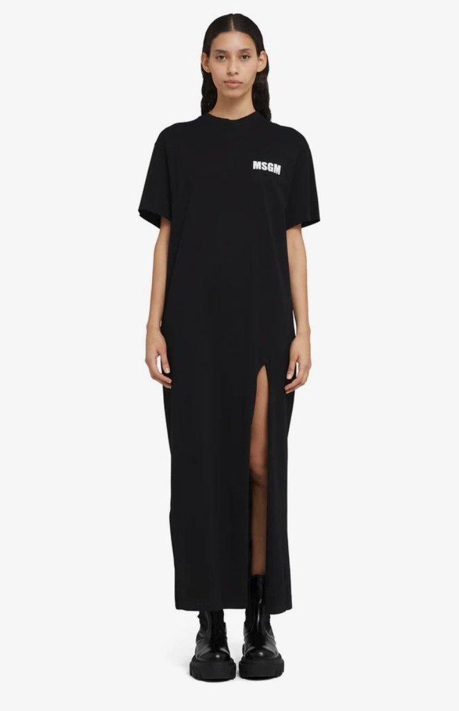 MSGM Quote Logo Dress