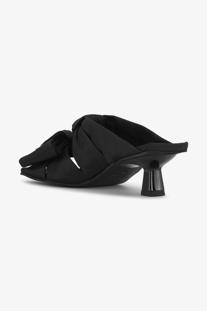 GANNI Soft Bow Kitten Heel Sandals