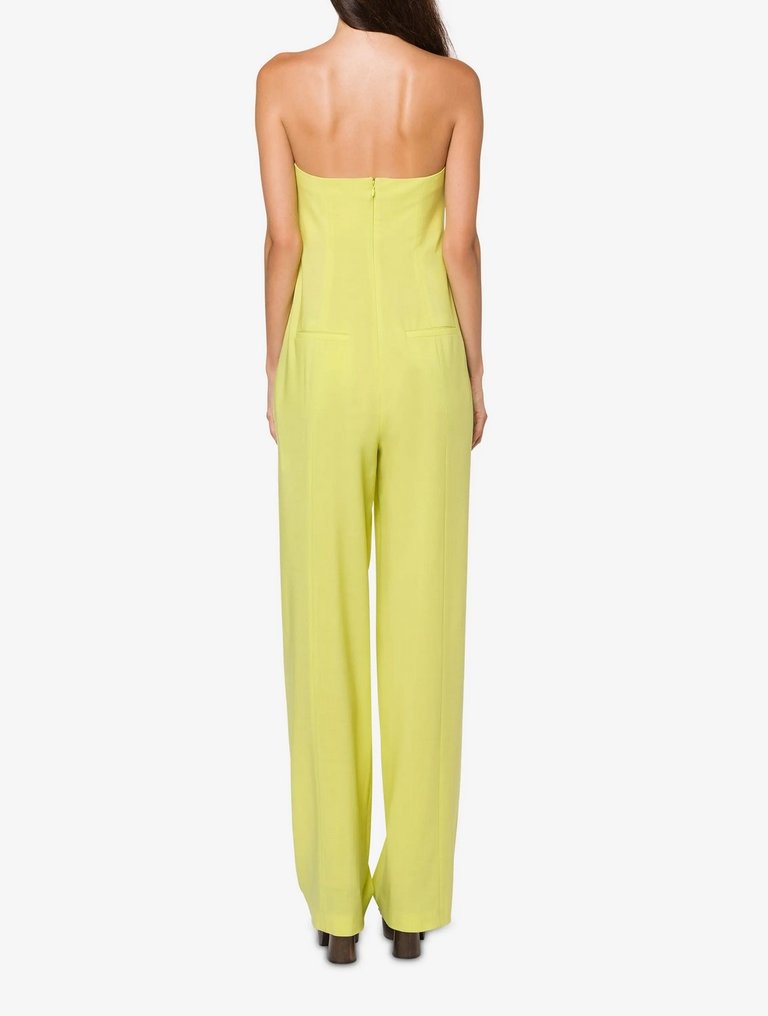 Stretch cool wool jumpsuit