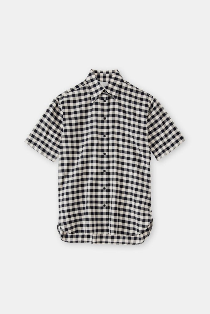 Closed Check Oversized Shirt