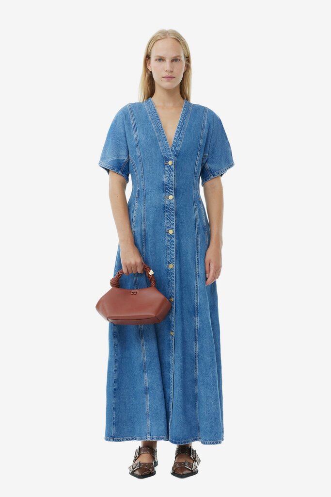 GANNI Future Denim Maxi Dress