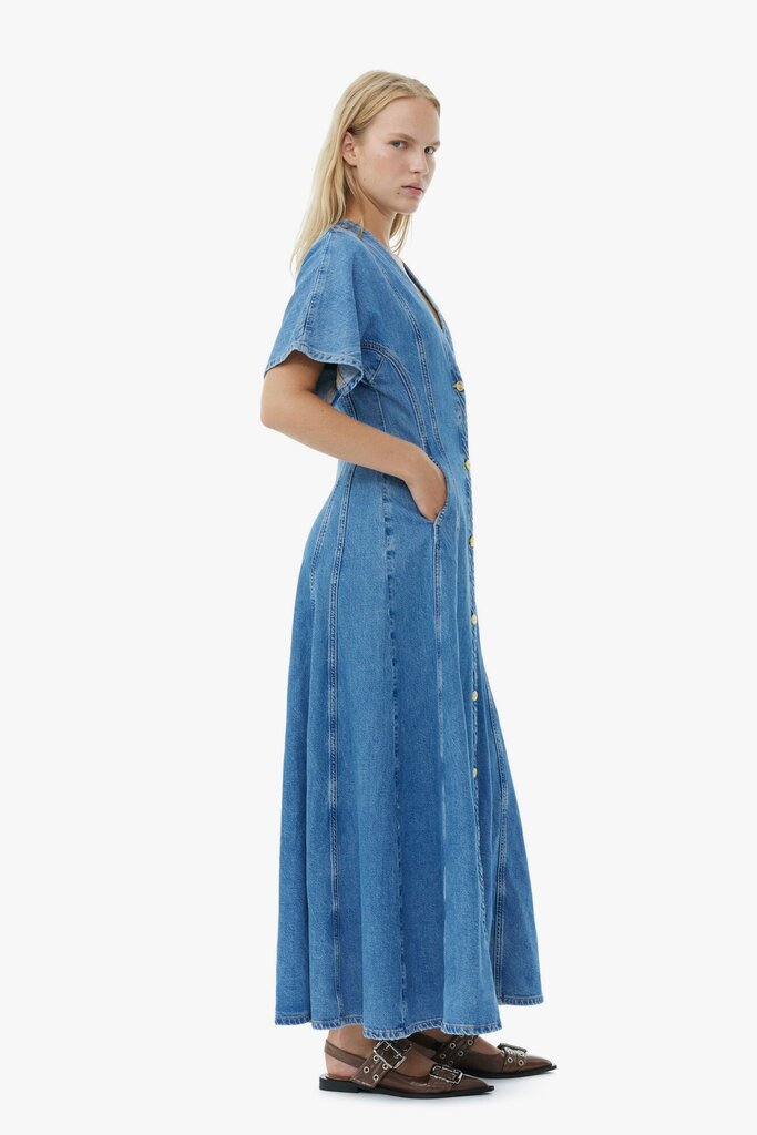 GANNI Future Denim Maxi Dress