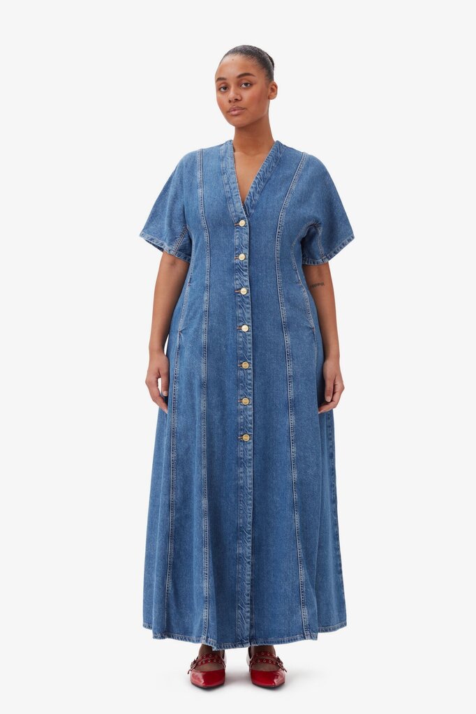 GANNI Future Denim Maxi Dress