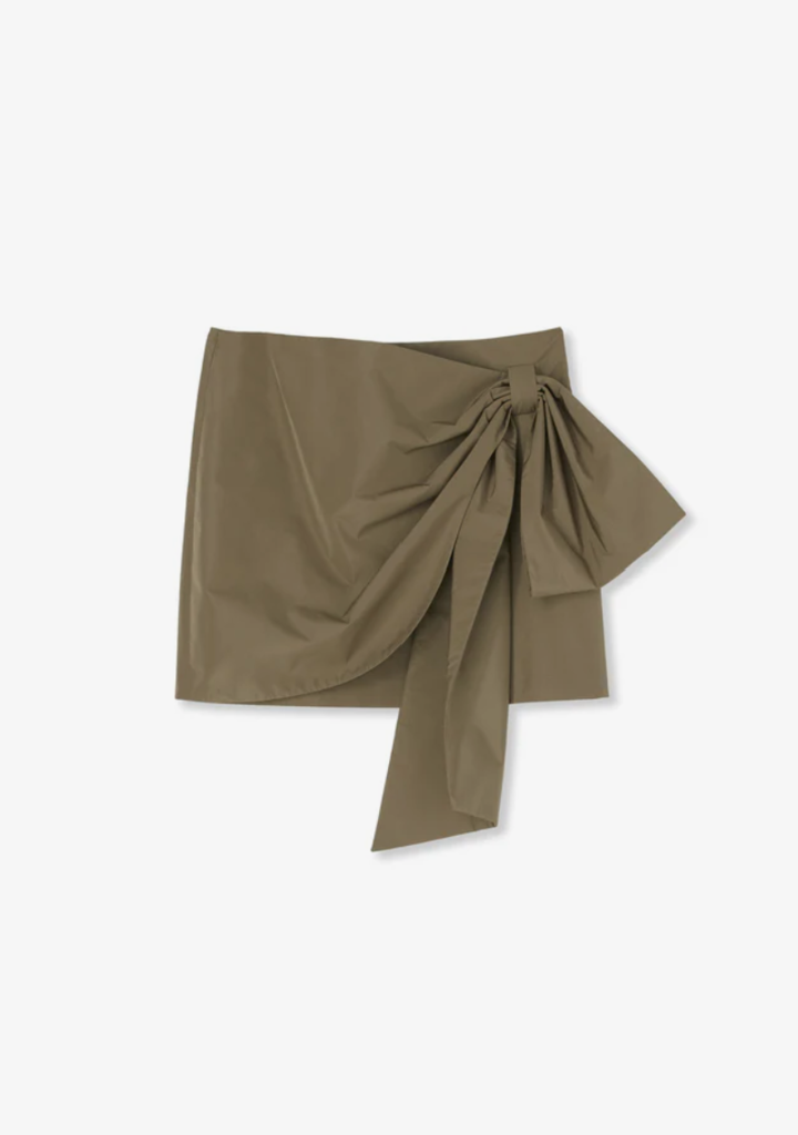 MSGM Draped mini skirt with bow