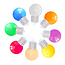 8 couleurs de lampes mélangées