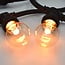 Ampoules guinguette LED blanc chaud avec lentille, enveloppe transparente, Ø45
