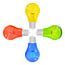 Lot d'ampoules assorties en 4 couleurs à grande coque