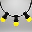 Lampe boule jaune 1 watt avec abat-jour standard Ø45
