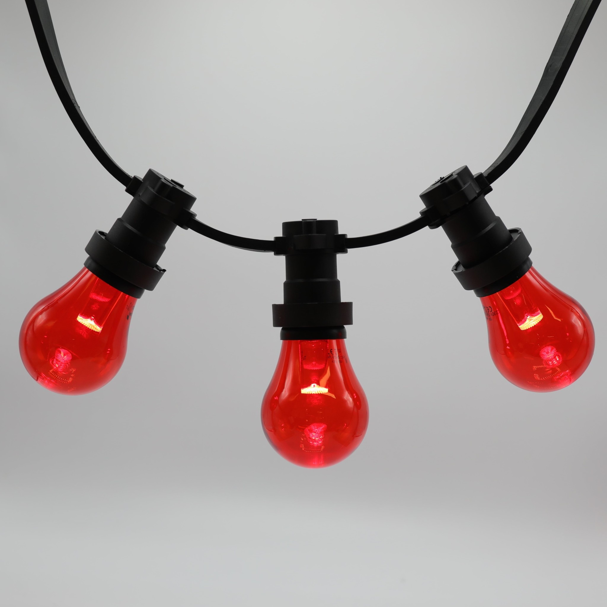 Ampoule LED colorée, 1 watt, rouge, grande enveloppe, Ø60 - LumenXL