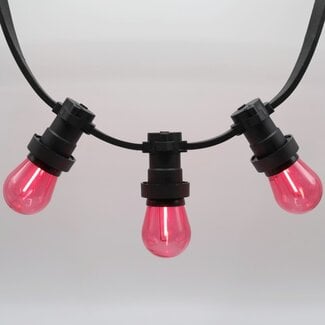 Ampoule LED guinguette, rouge,  à filament, 1 watt