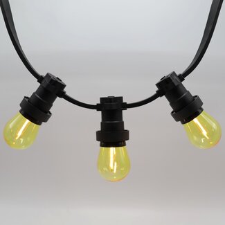 Ampoule LED guinguette, jaune,  à filament, 1 watt