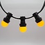 Lampe boule orange 1 watt avec abat-jour standard Ø45