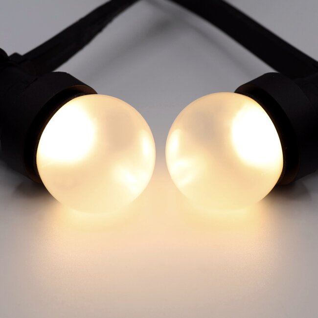 Ampoules LED blanches et chaleureuses avec enveloppe givrée, Ø45 - LumenXL