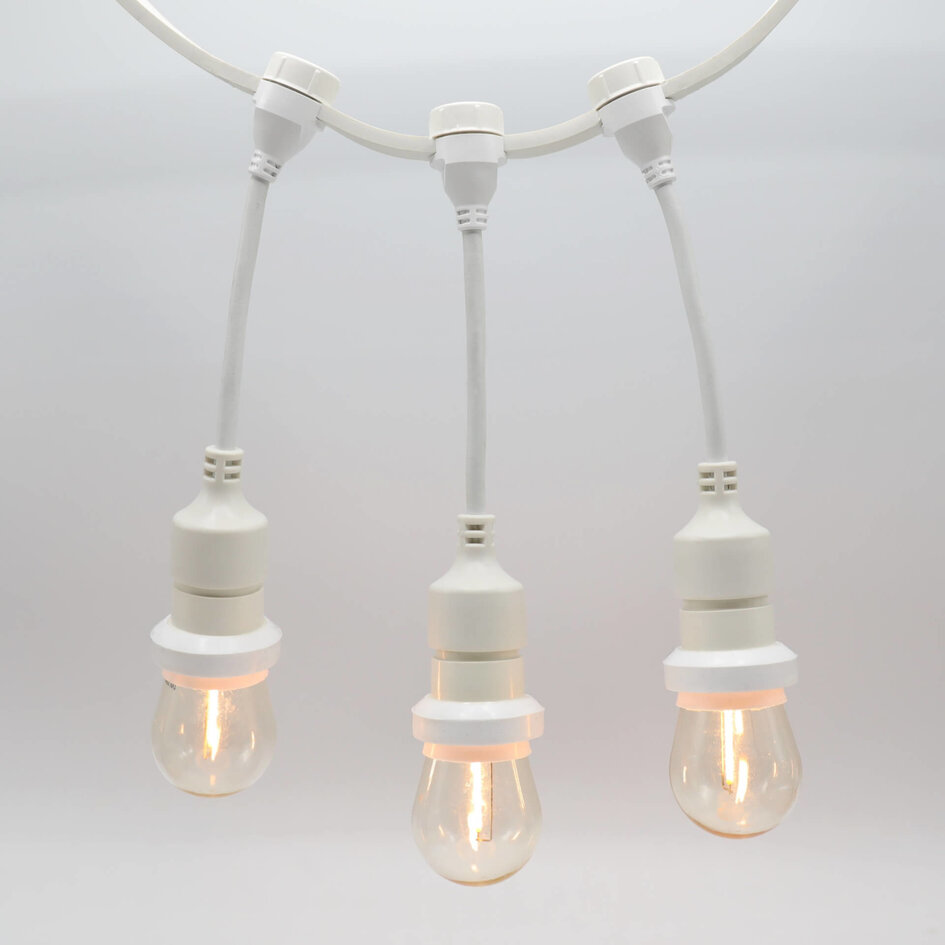 Douille suspendue (blanche) - à monter soi-même (sans lampe)