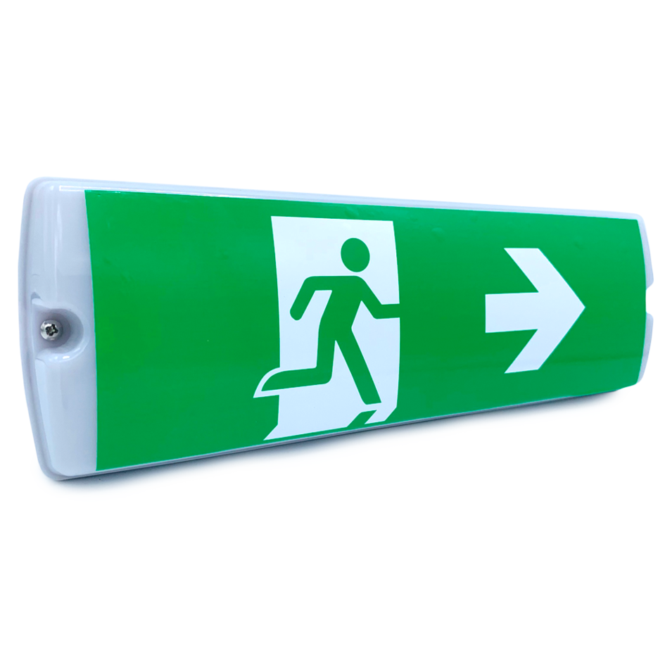 Luminaire de secours de 3 watts avec couvercle blanc laiteux, série OTG-KL