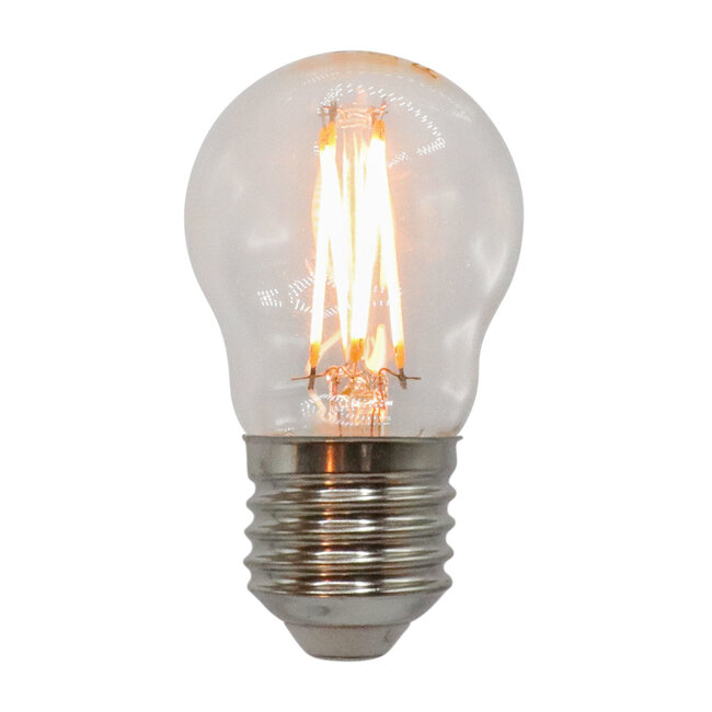 Ampoule 2,5W & 4,5W, 2200-4000K, verre clair Ø45, dimmable jusqu'à chaud