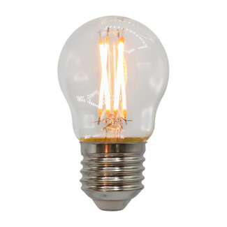 Ampoule déco filament LED E27 STARS en verre ambré Ø12.5cm