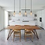 Lampe suspendue moderne en fil d'argent avec lampe XL 5W, verre ambré, 1800K, Ø95