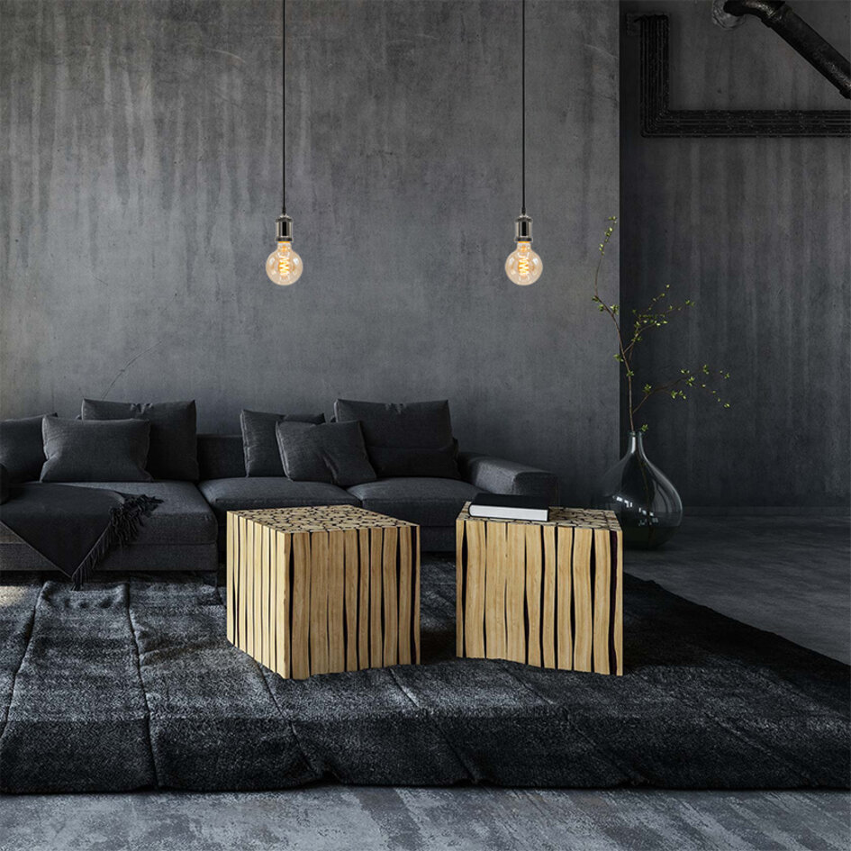 Lampe suspendue moderne noire brillante avec lampe XL 5W, verre ambré, 1800K, Ø95