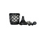 Lampe de table solaire 2W avec effet de flamme