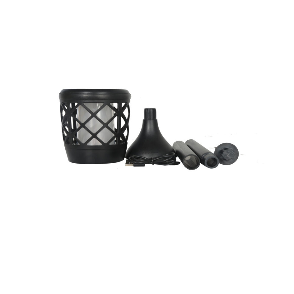 Lampe de table solaire 2W avec effet de flamme