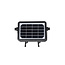 Applique d'extérieur solaire Robo 5W à détecteur - noir
