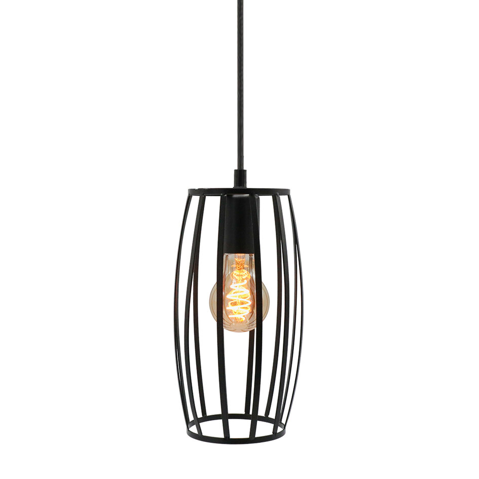 Suspension Maya incl. ampoule spirale 5W, verre ambré, 1800K, Ø60