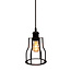 Lampe suspendue Diego incl. lampe spirale 5W, verre ambré, 1800K, Ø60