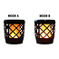 Lampe de table solaire à effet de flamme à LED intégrée