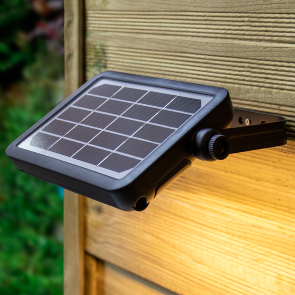 Applique d'extérieur solaire Robo 5W à détecteur - noir