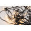 Guirlande lumineuse solaire 10 m, 20 petites ampoules rondes, panneau 3W (IP20)
