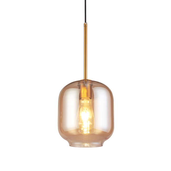 Lampe suspendue design avec verre ambré - Venise