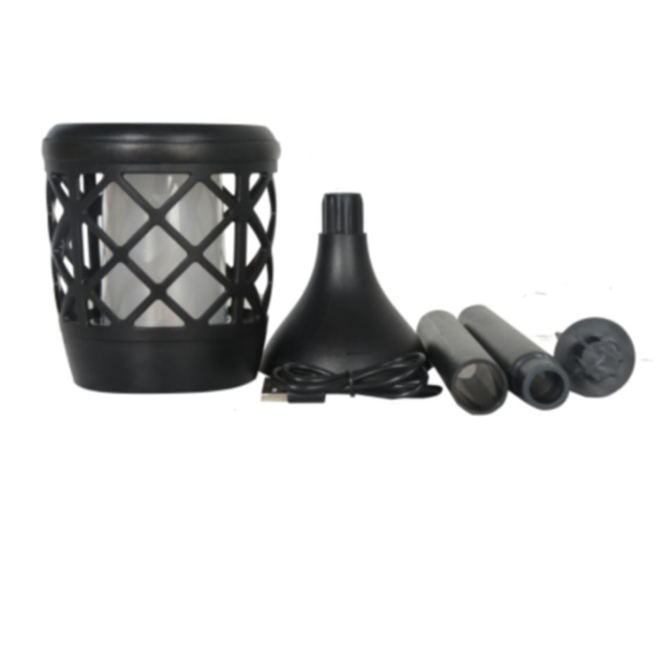 Lampe de table solaire 2W avec effet de flamme