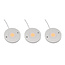 Eclairage d'armoire LED Kaya set complet de 3 spots