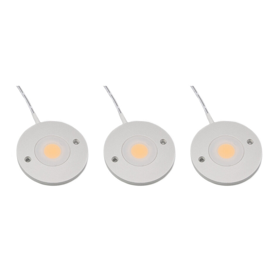 Éclairage de meuble LED Kaya kit complet de 3 spots
